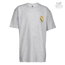 Camiseta Niños ECO Essentials Real Madrid Escudo Color Gris