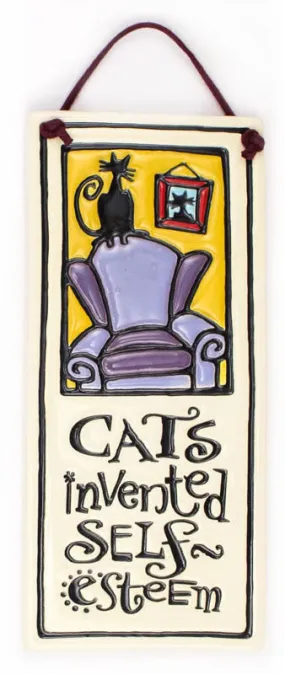 Cats Invented Ceramic Tile