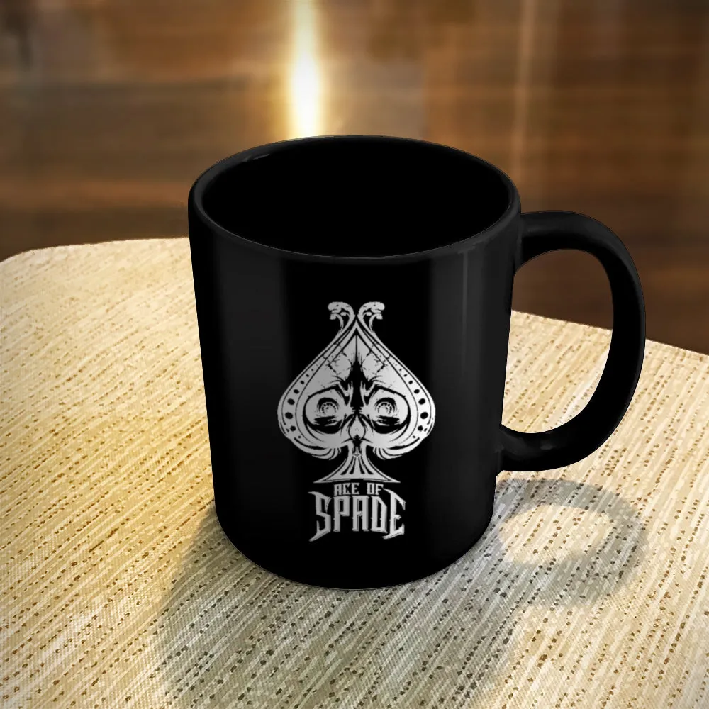 Ceramic Coffee Mug Black Ace Of Spade