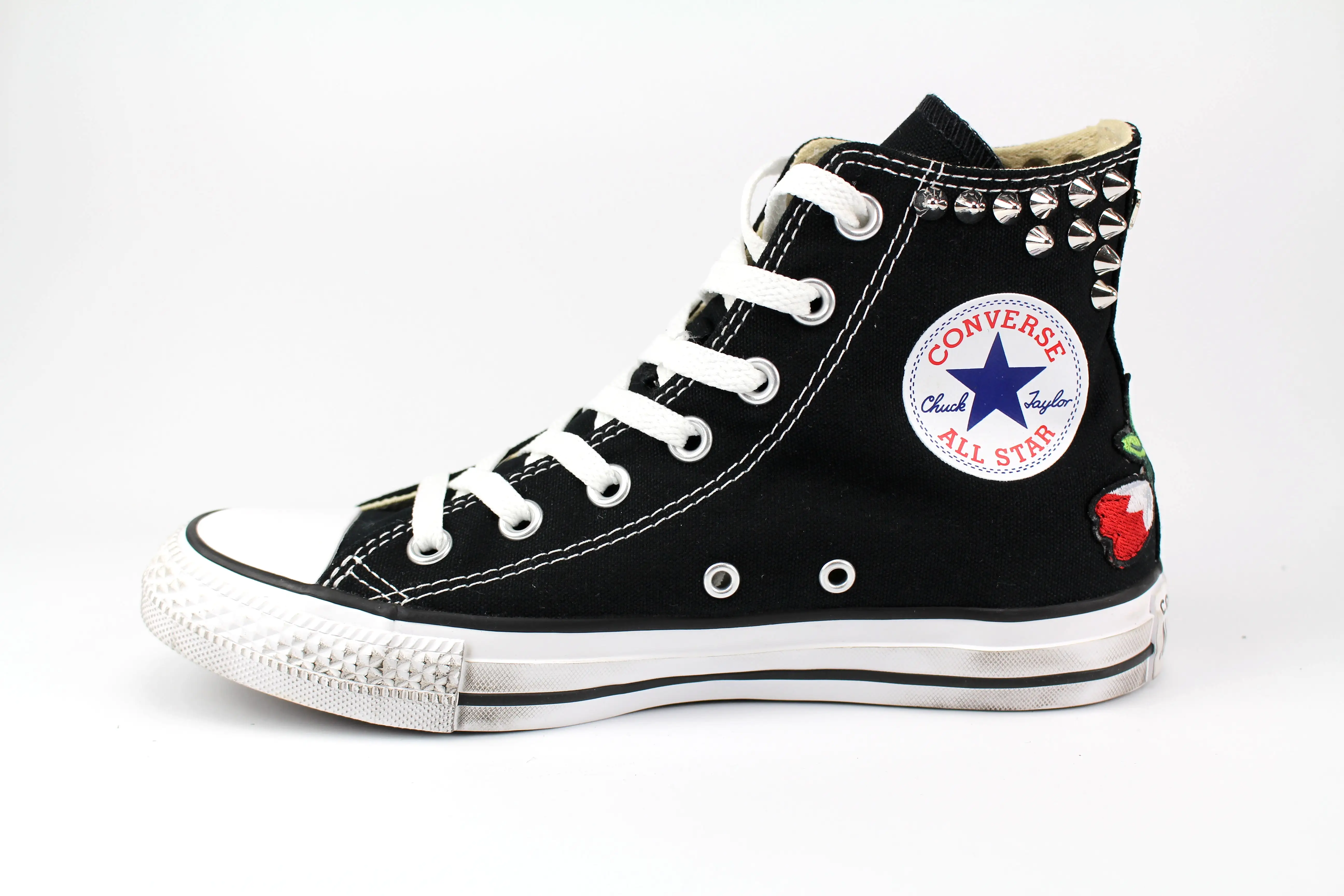 Converse All Star Black Ricami & Borchie