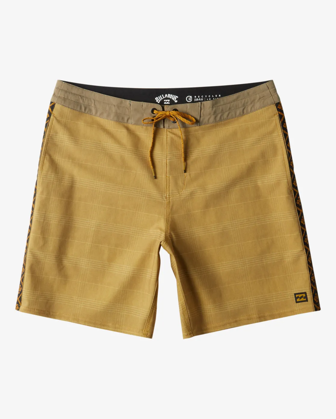 D Bah Lo Tide 18 Boardshorts - Mustard