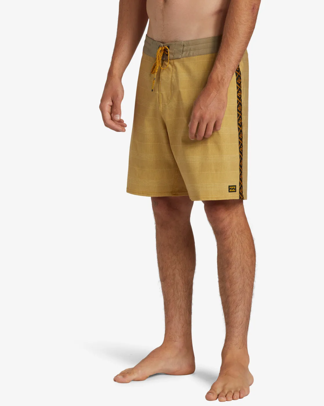 D Bah Lo Tide 18 Boardshorts - Mustard