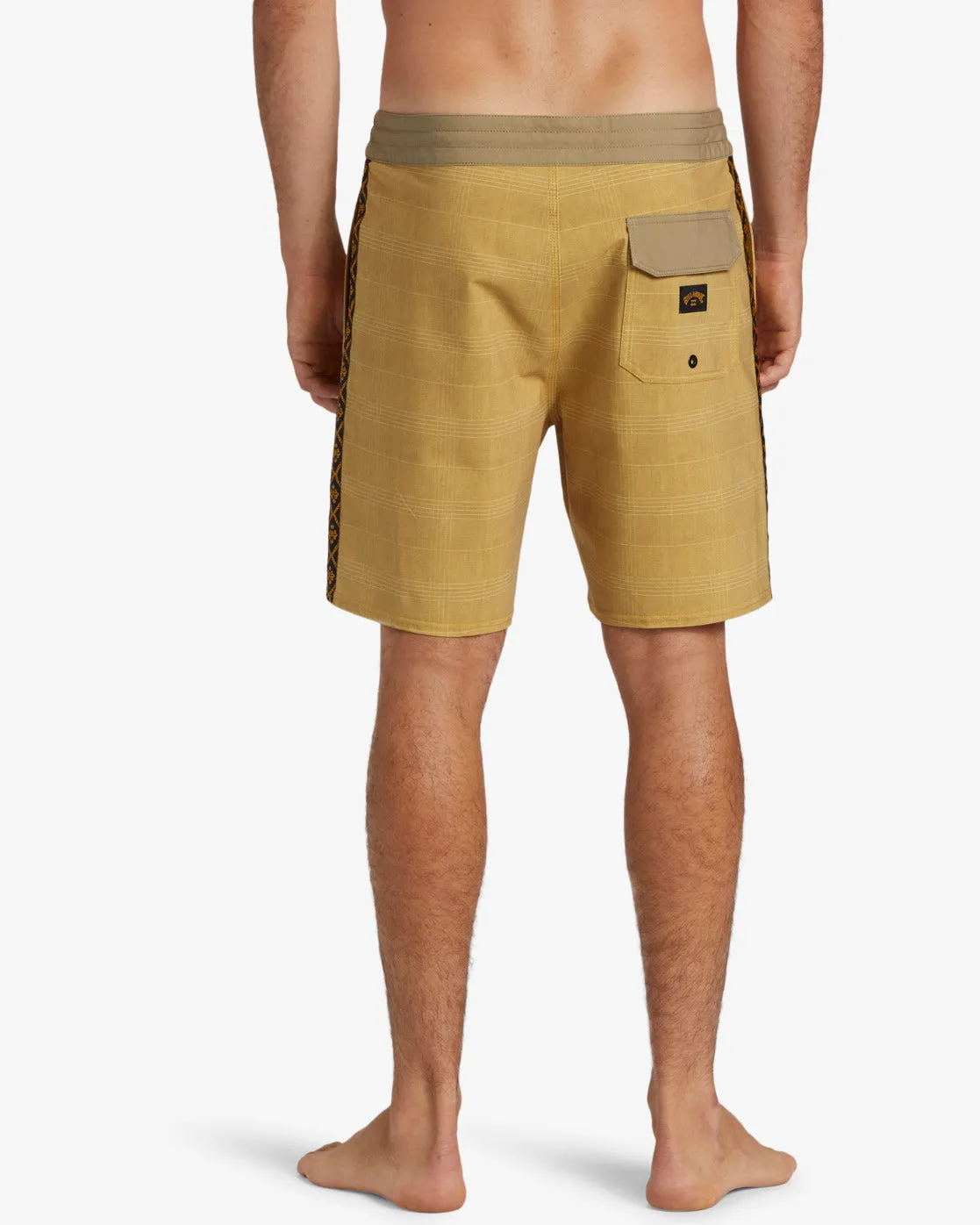 D Bah Lo Tide 18 Boardshorts - Mustard