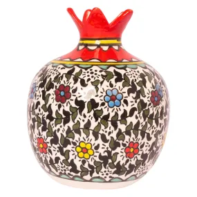 Decorative Ceramic Pomegranate Handmade Flowers Pottery Enamel Pottery 6.5/16cm