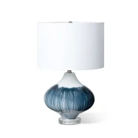 Del Mar Glass Lamp - 11.5L x 11.5W x 23H