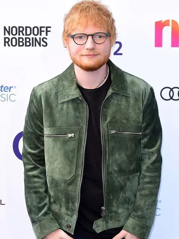 Ed Sheeran Green Fabric Jacket - New American Jackets