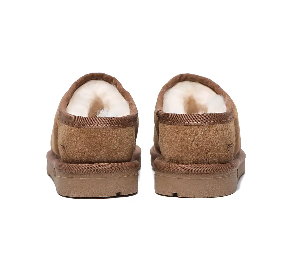 EVERAU Ultra Puffer Style Women Sheepskin Slippers