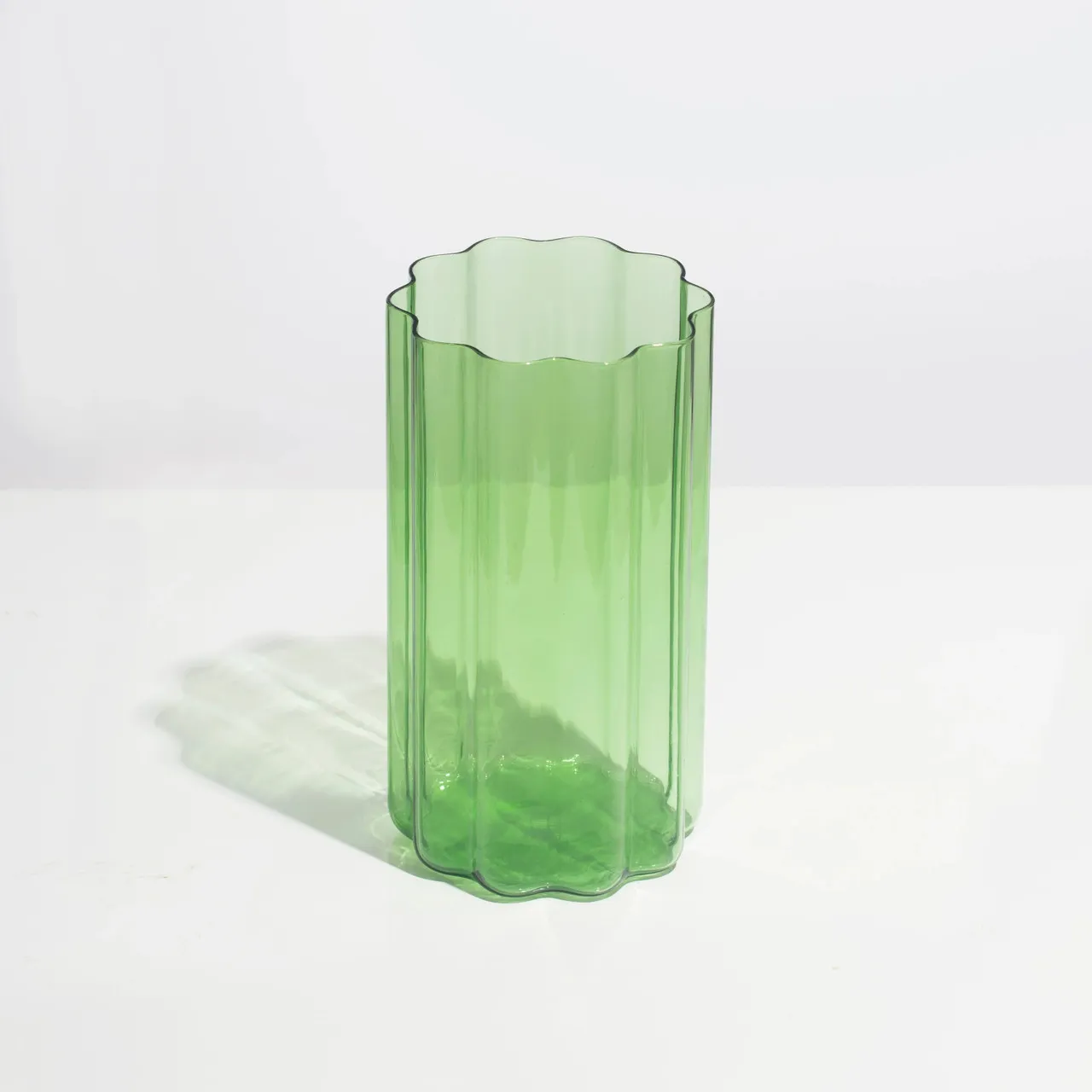 Fazeek Wave Vase, Green