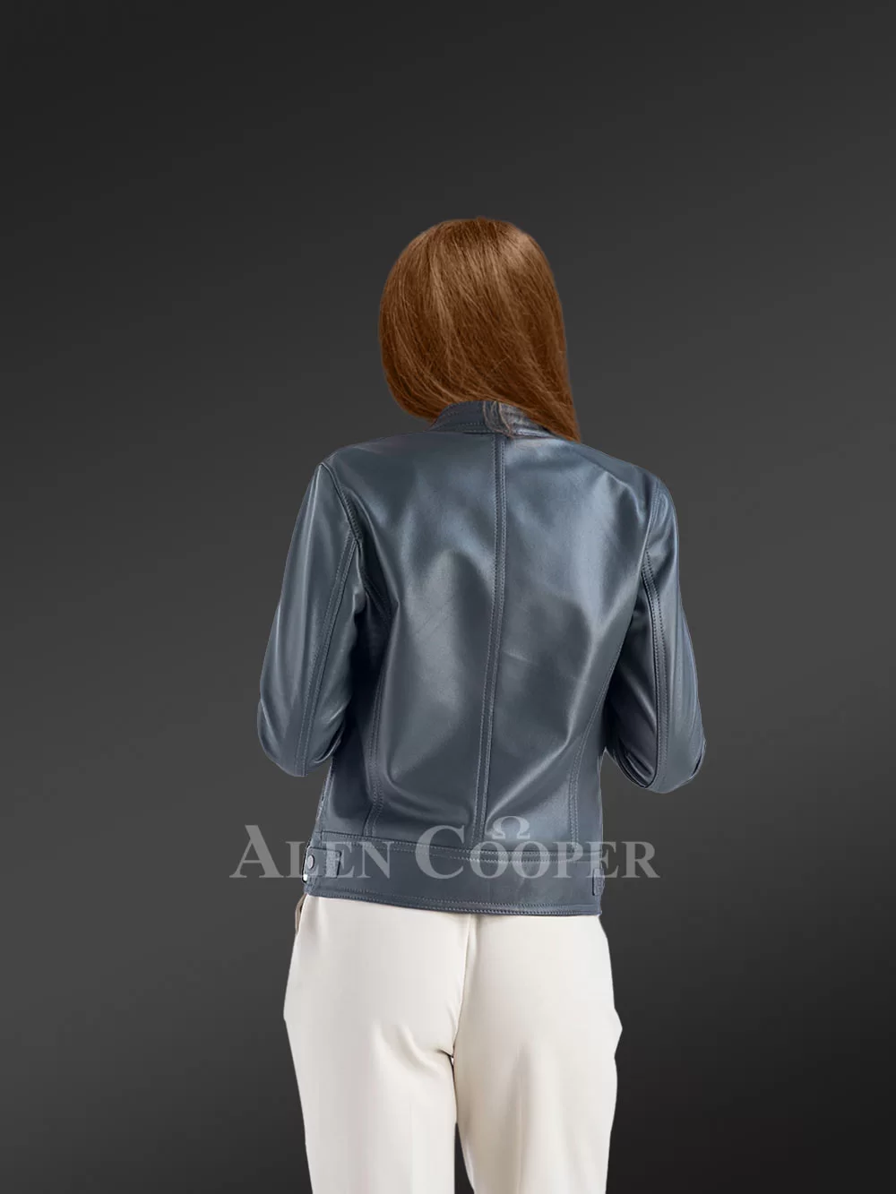 Genuine Leather Jackets in Grey for Tasteful Ladies