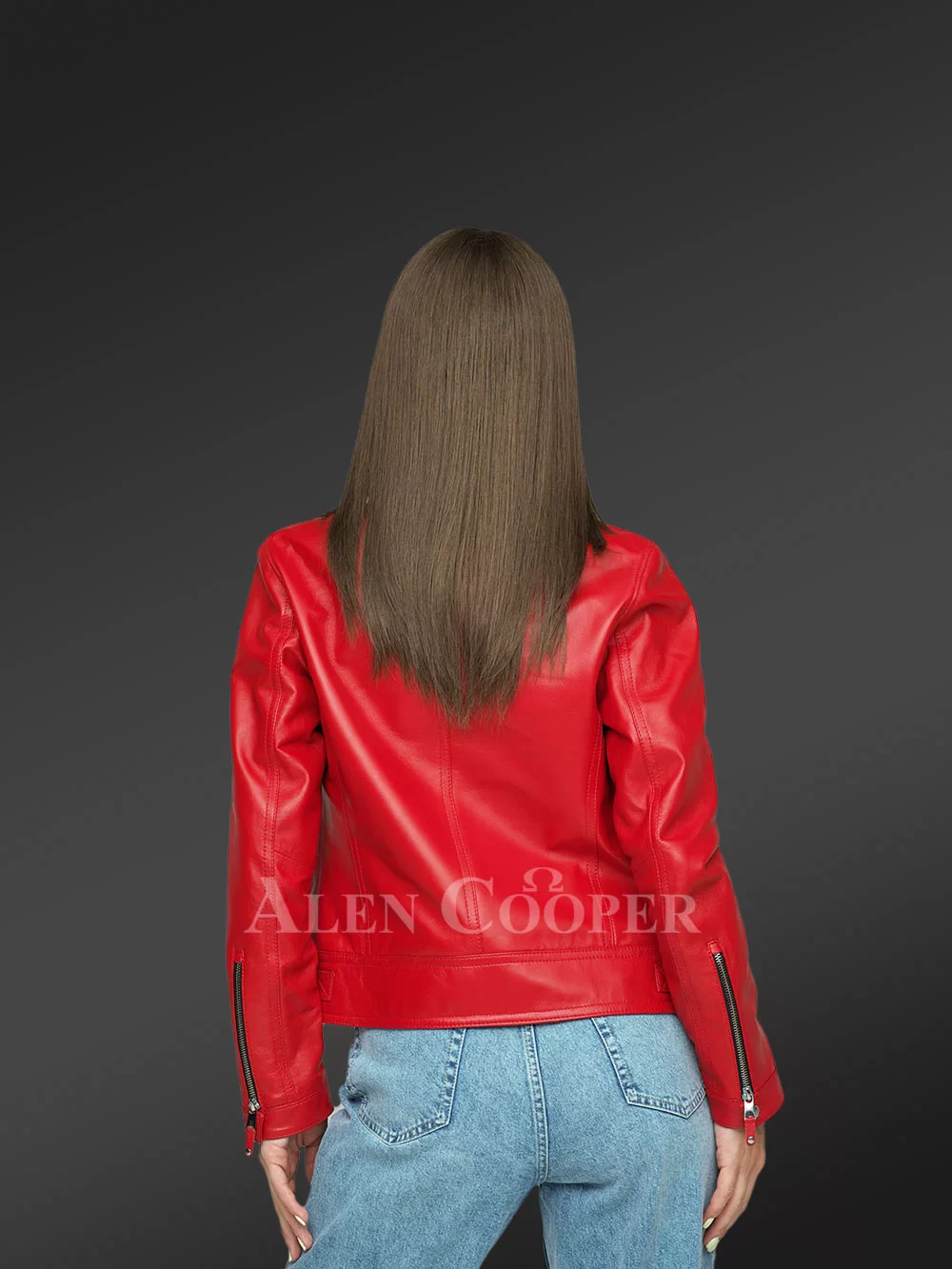 Genuine Leather Jackets in Red for Tasteful Ladies