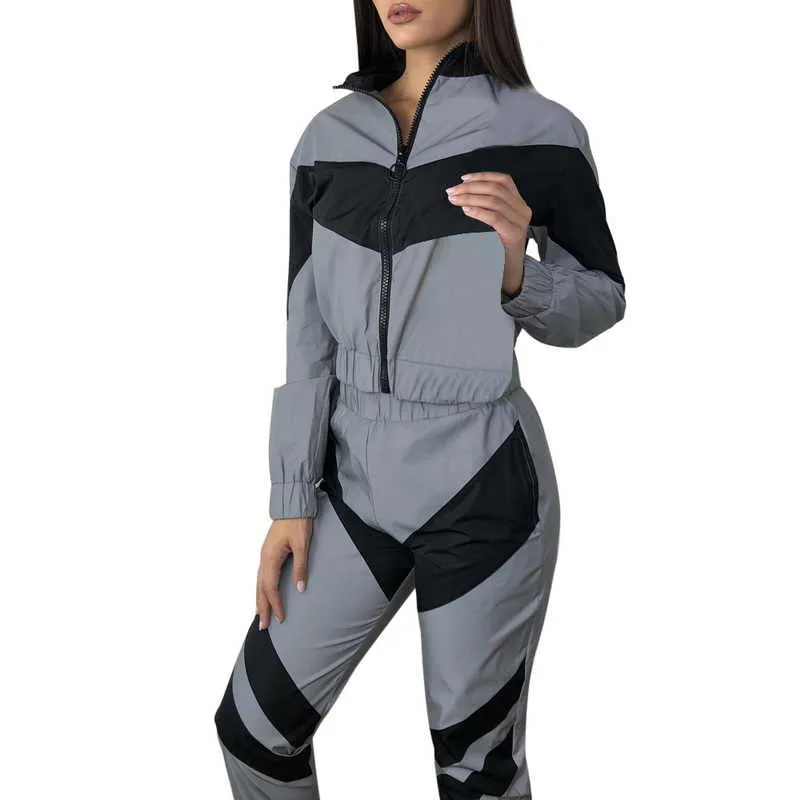 Glow Jacket & Trousers Tracksuits Set