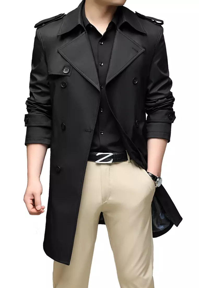 HAPPY FRIDAYS Men's Casual Trench Coats BC7987