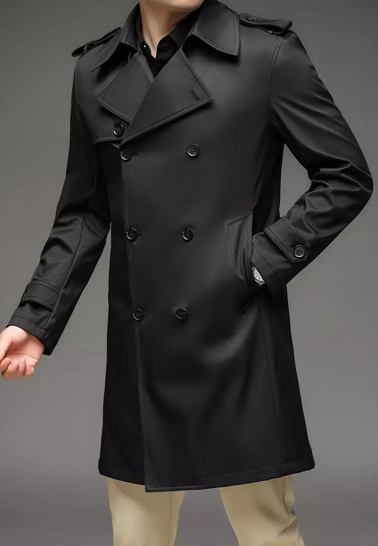 HAPPY FRIDAYS Men's Casual Trench Coats BC7987