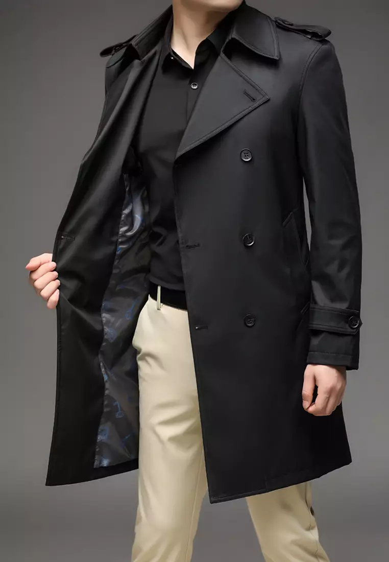 HAPPY FRIDAYS Men's Casual Trench Coats BC7987