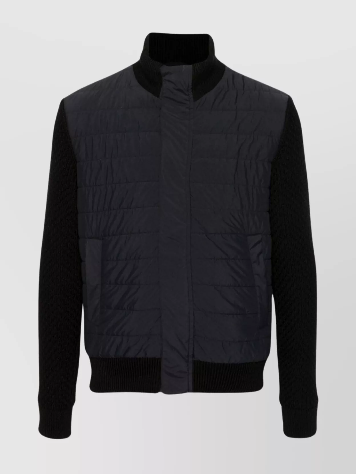 Herno   Wool quilted short jackets with high neck