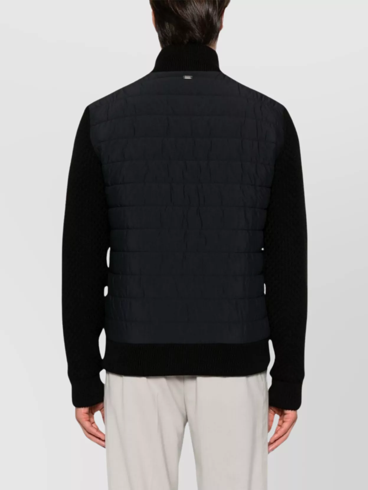 Herno   Wool quilted short jackets with high neck