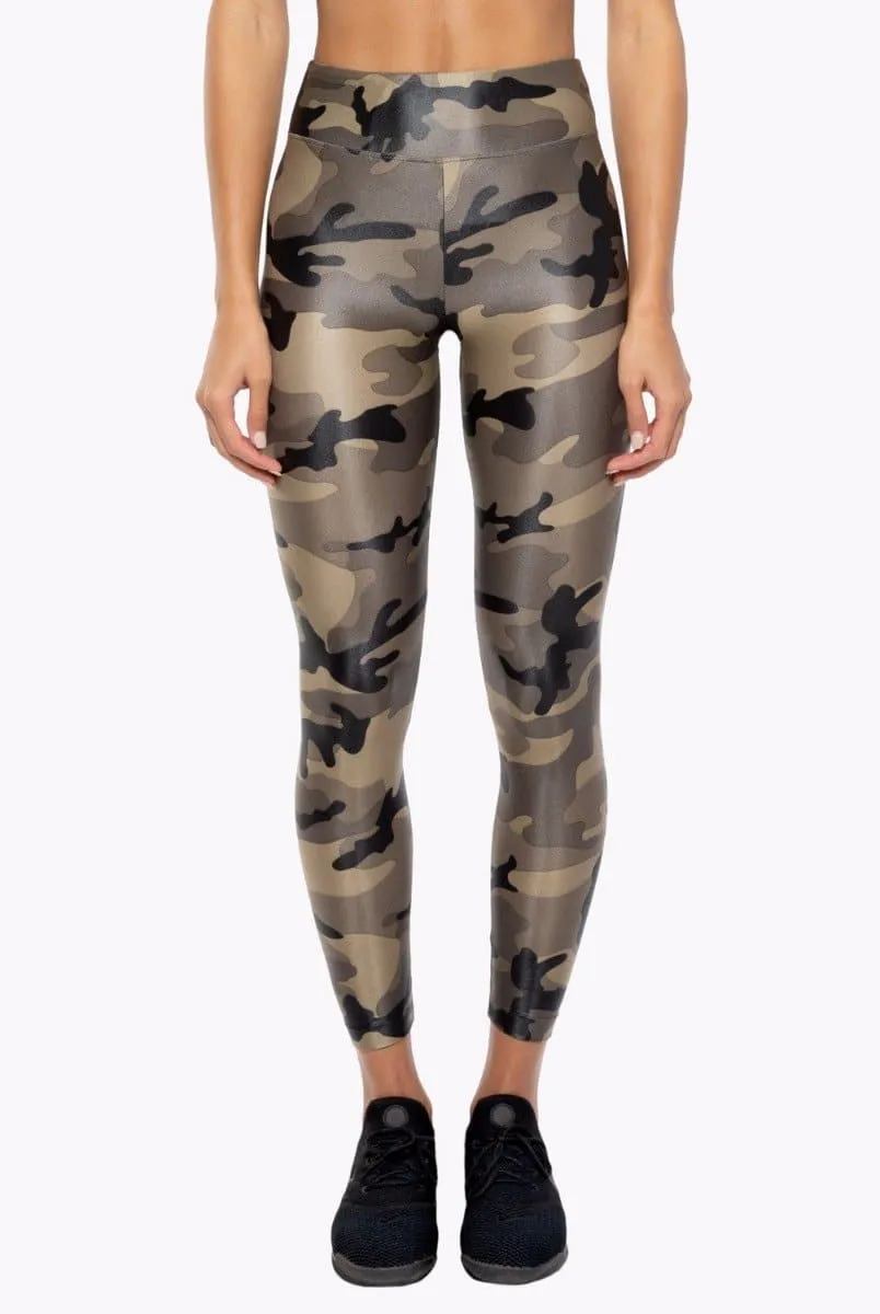 Koral Activewear Lustrous High Rise Legging - Olive Camo