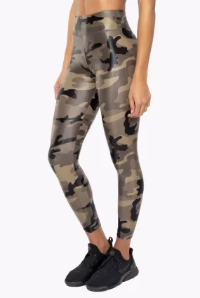 Koral Activewear Lustrous High Rise Legging - Olive Camo