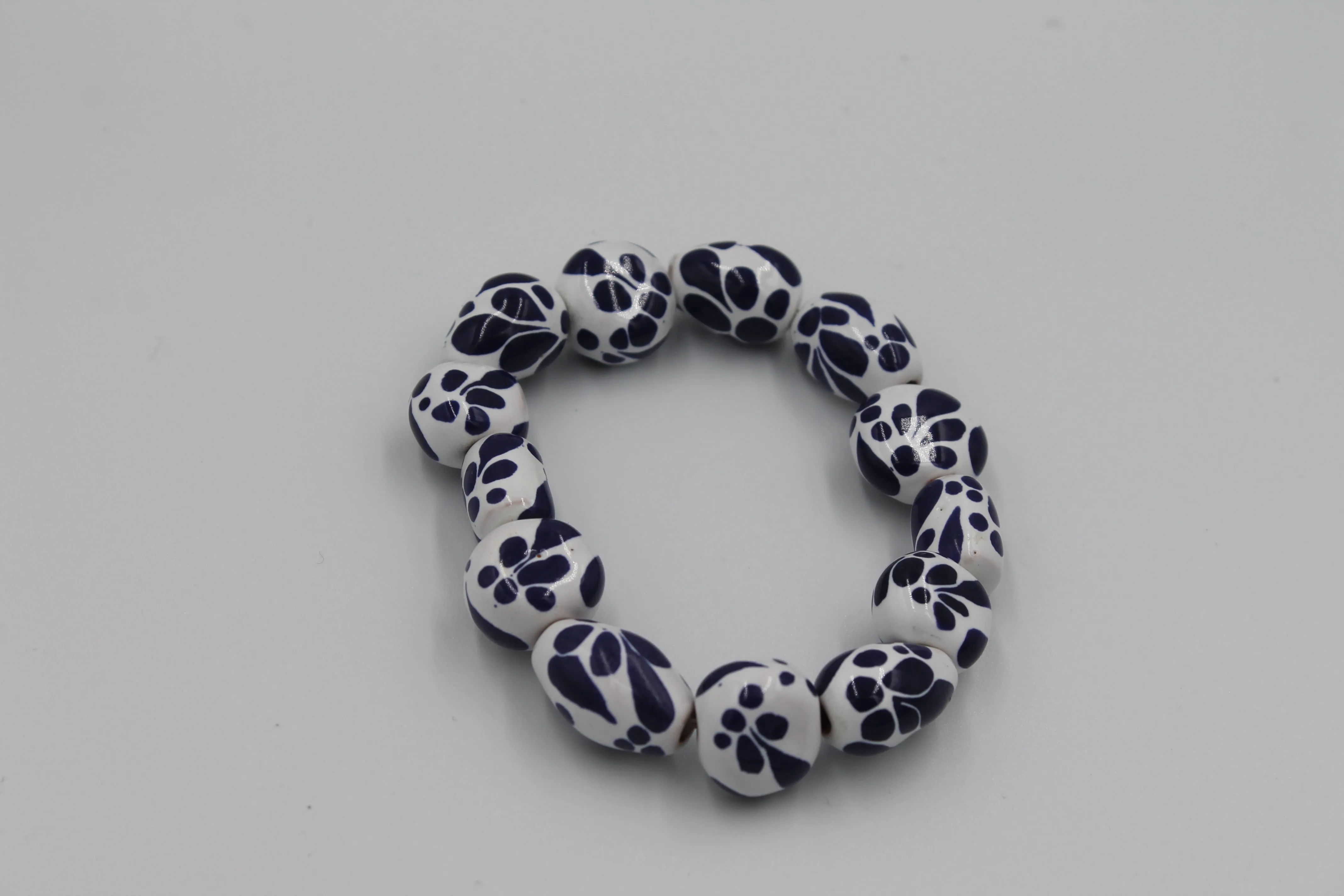 Large Bead Ceramic Bracelet