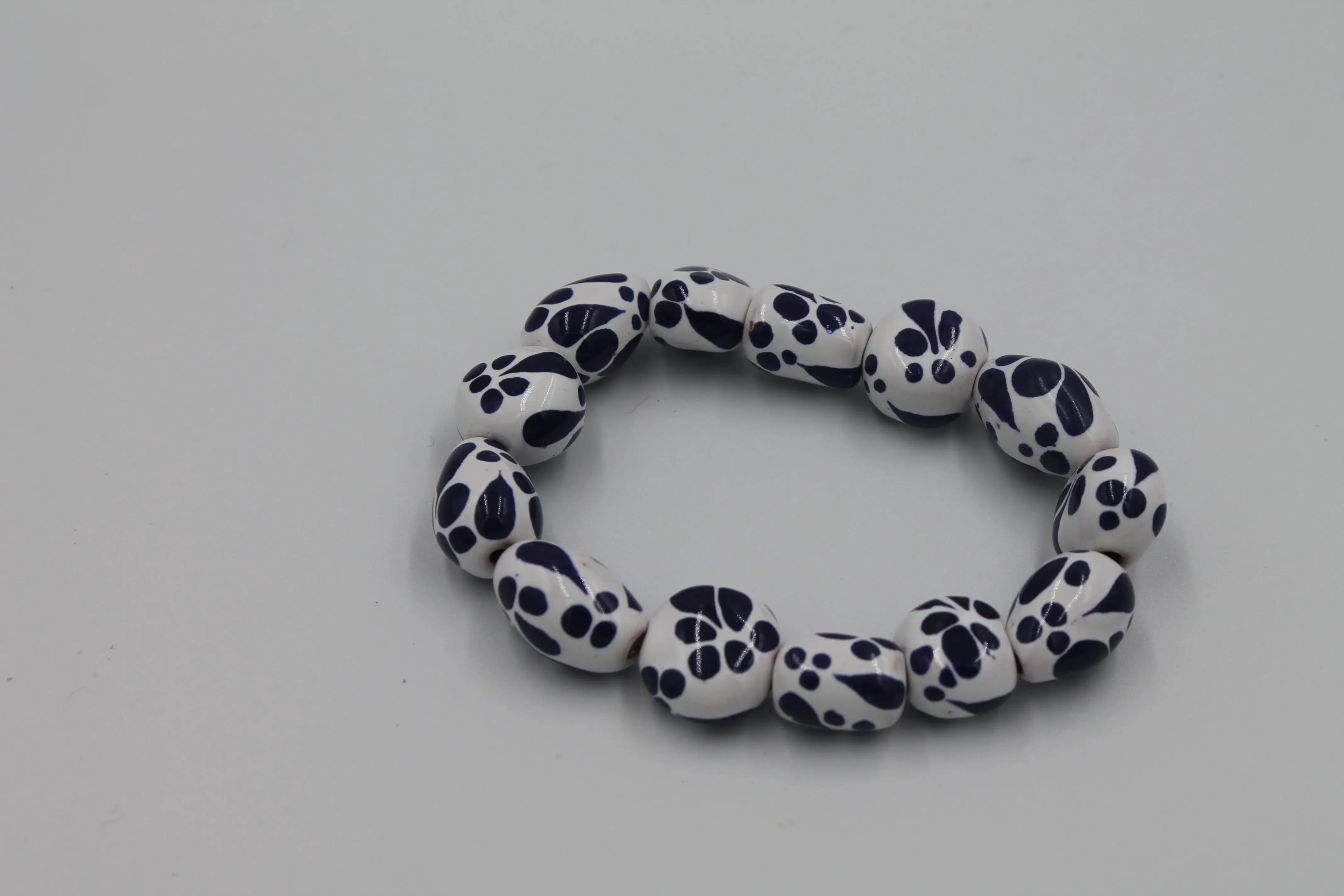 Large Bead Ceramic Bracelet