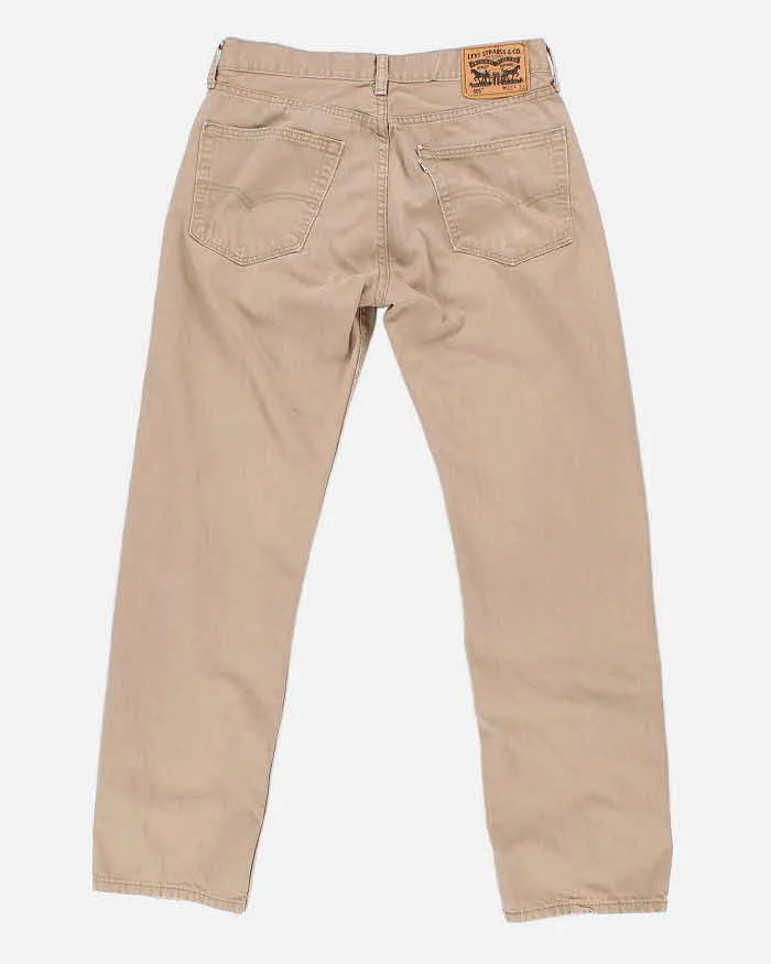 Levi's 505 White Tab Brown Trousers - W32 L32