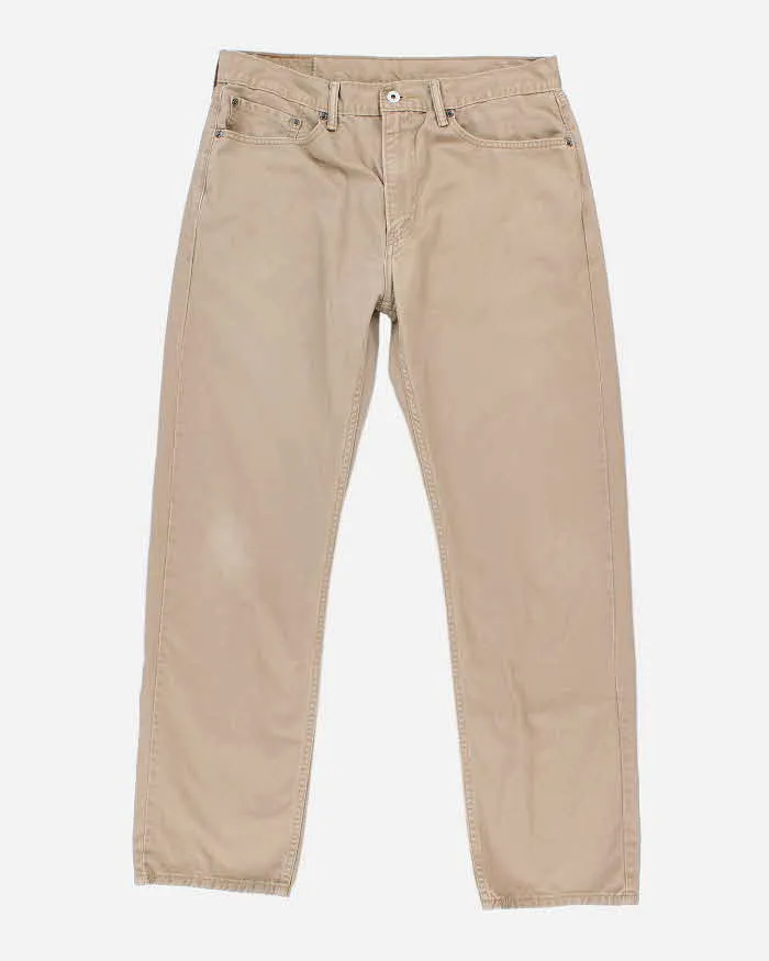 Levi's 505 White Tab Brown Trousers - W36 L32