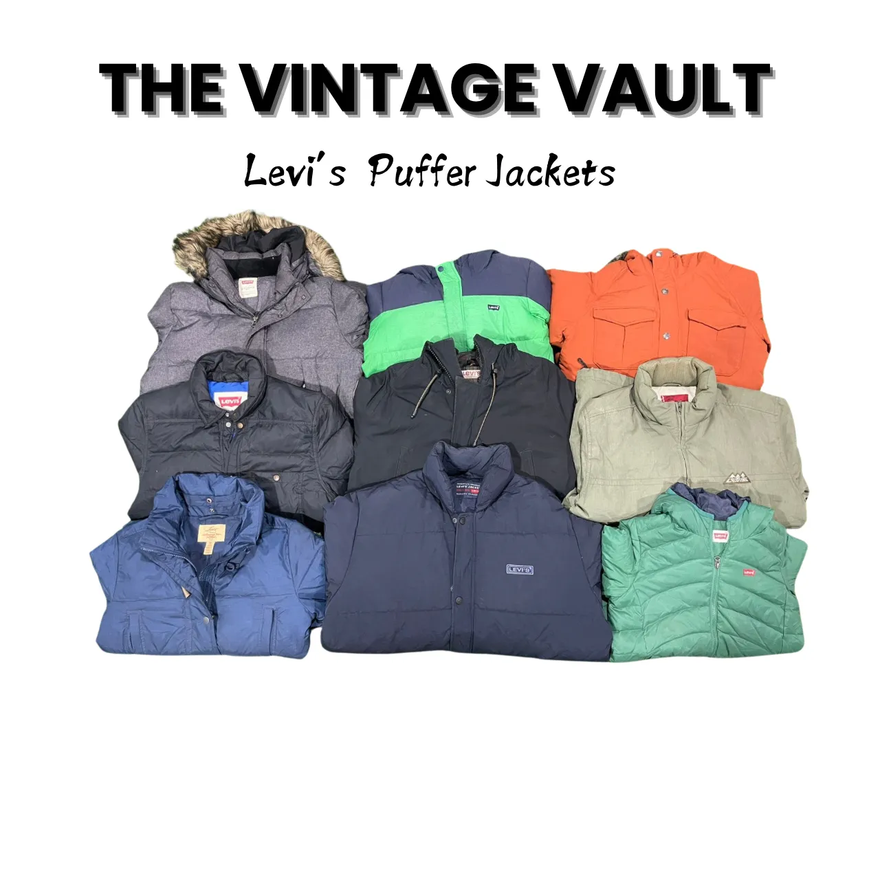 Levi's puffer jackets 30 pcs