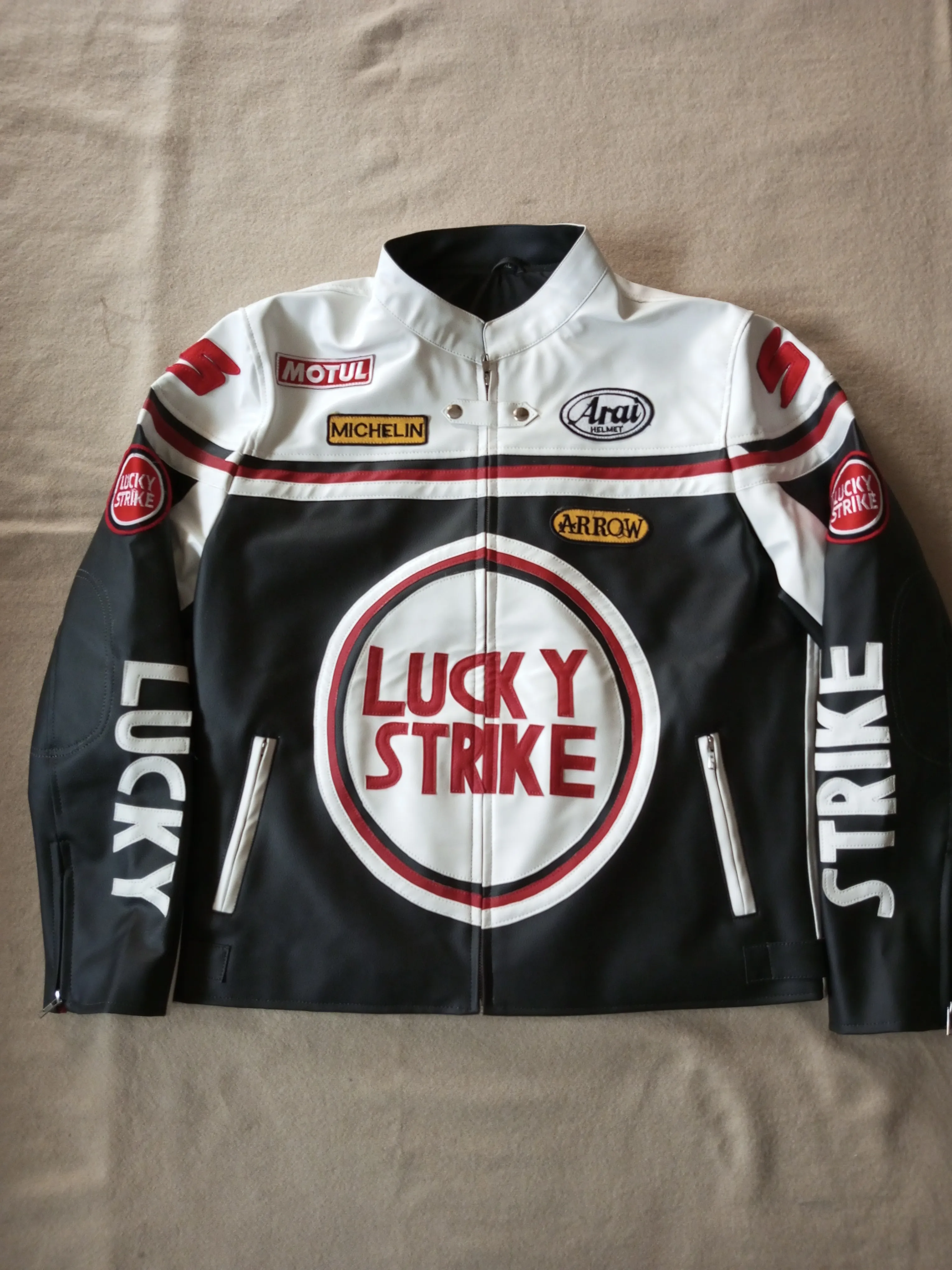 Lucky Strike Racing Rework Style Leather Jackets 10 pcs