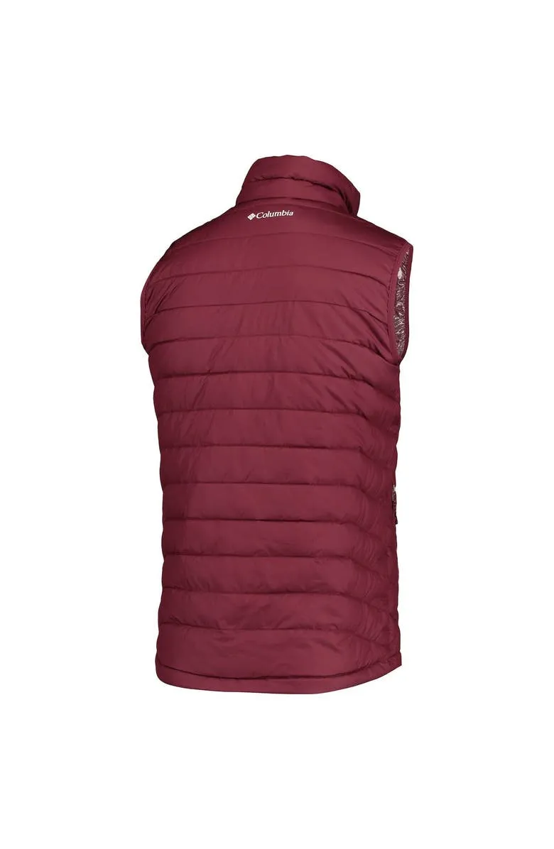 Men's Columbia Maroon Texas Vest | The Puffer Jackets