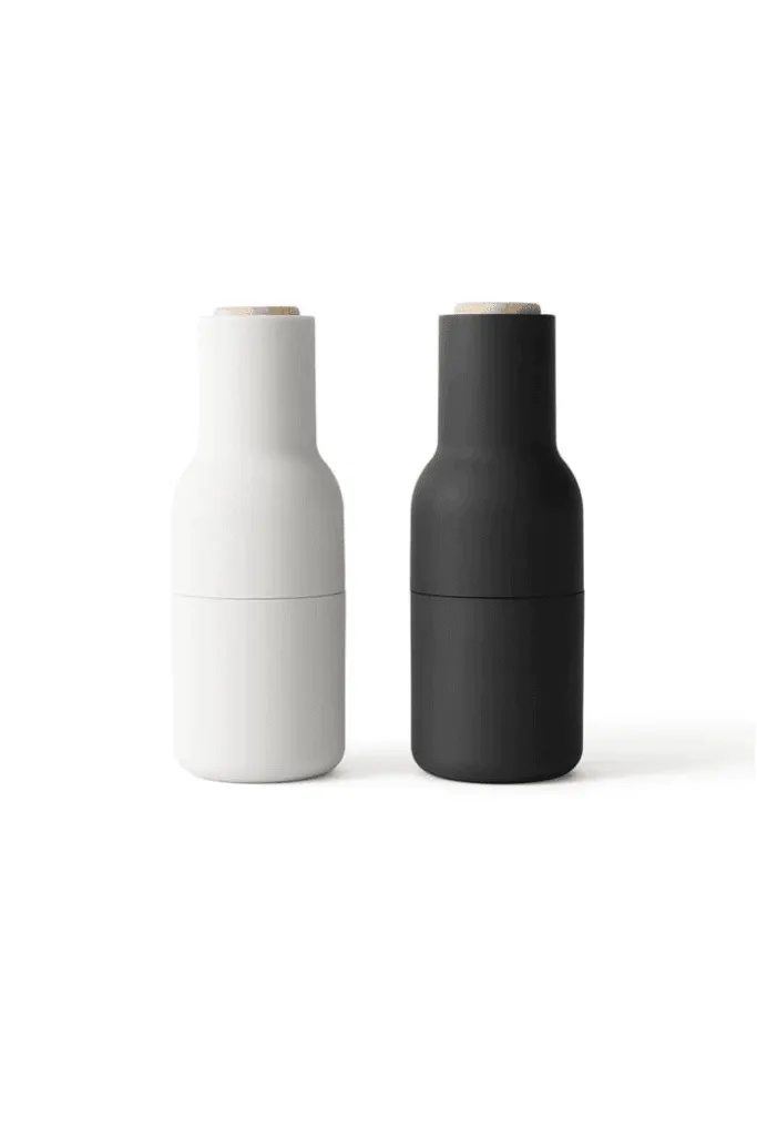 Menu - Salt & Pepper Bottle Grinders (set Of 2) - Ash/carbon & Beech