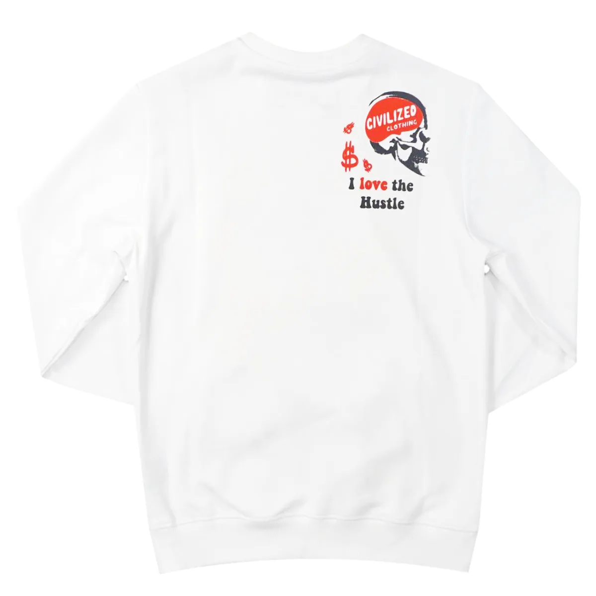 Money Lust Crewneck (White) /D18