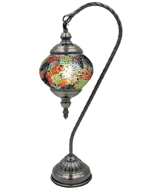 Mosaic Glass Goose Neck Lamp  #125