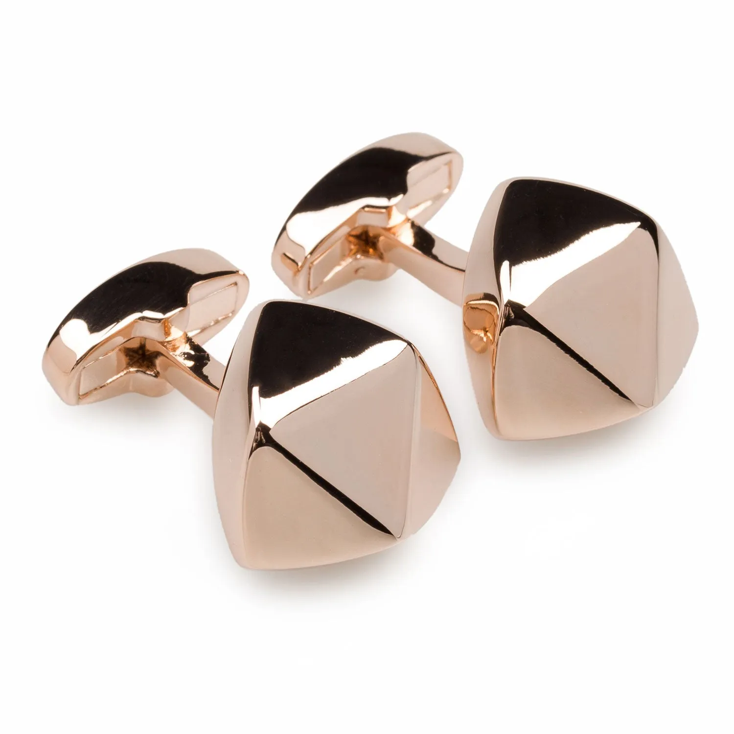 Mr Edison Rose Gold Cufflinks