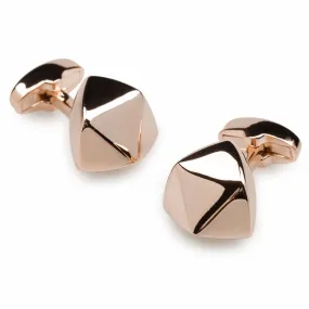 Mr Edison Rose Gold Cufflinks