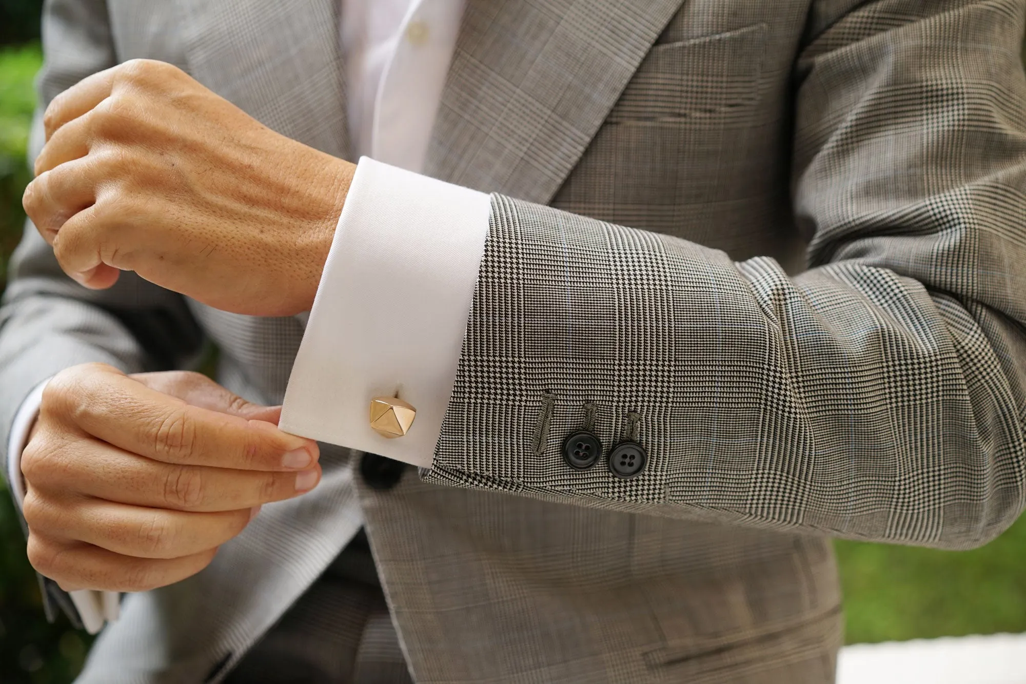 Mr Edison Rose Gold Cufflinks