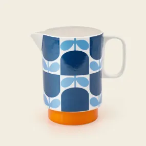 Orla Kiely - Pitcher Jug Block Flower Navy