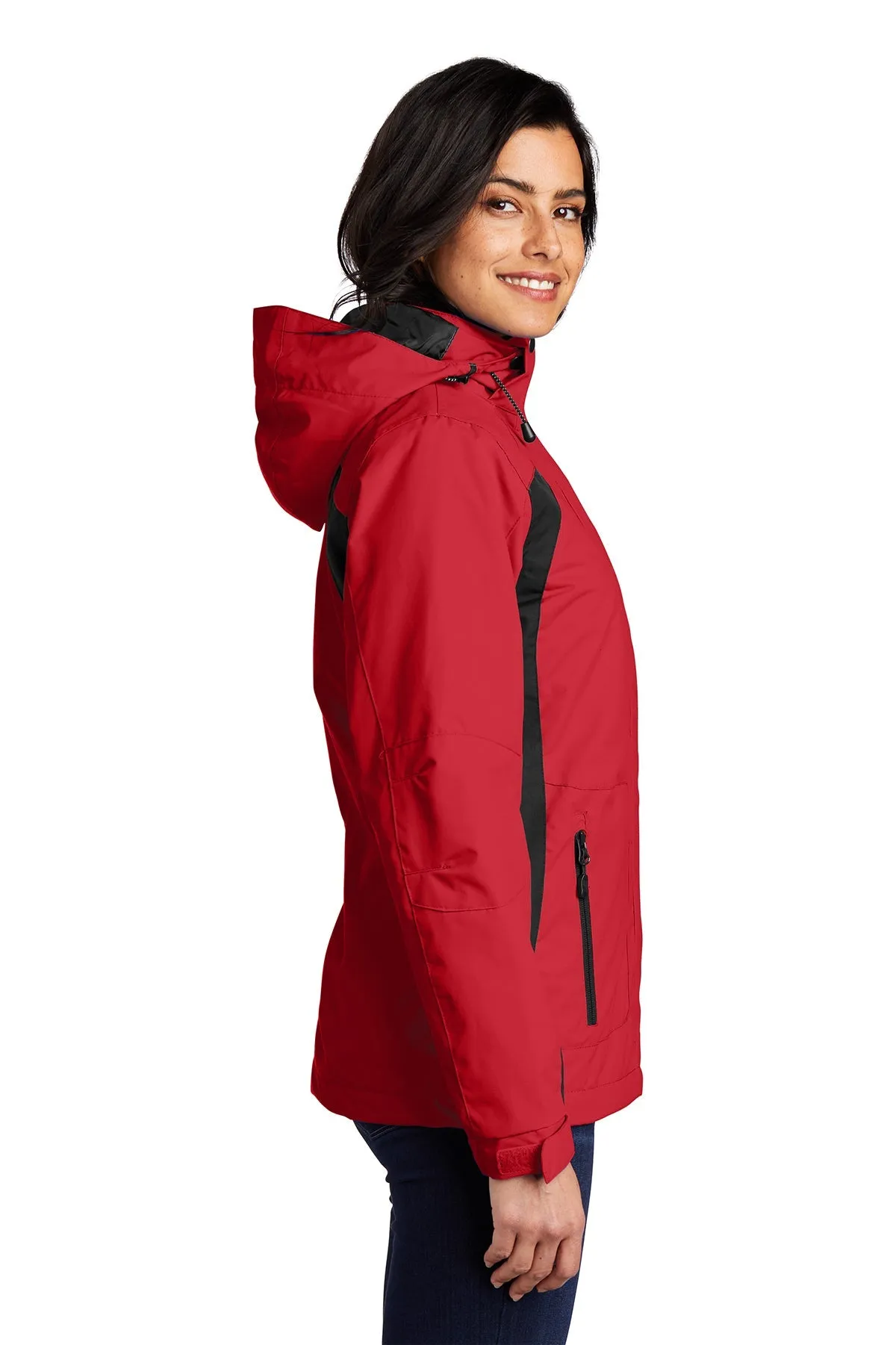 Port Authority Ladies All-Season II Custom Jackets, True Red/ Black