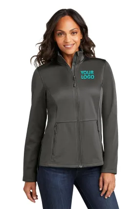 Port Authority Ladies Flexshell Customized Jackets, Grey Steel