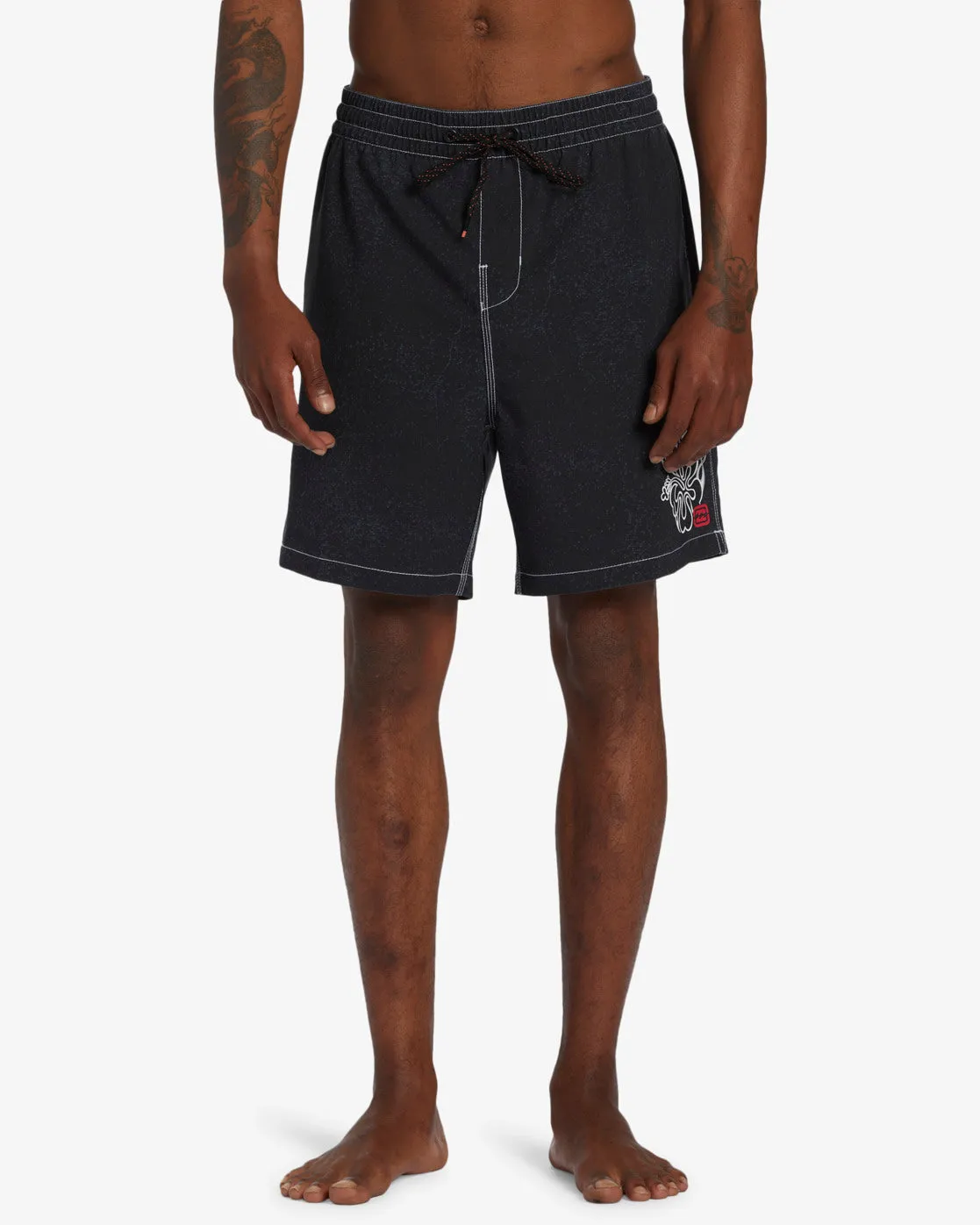 Riot Layback 18.5 Elastic Waist Shorts - Stealth