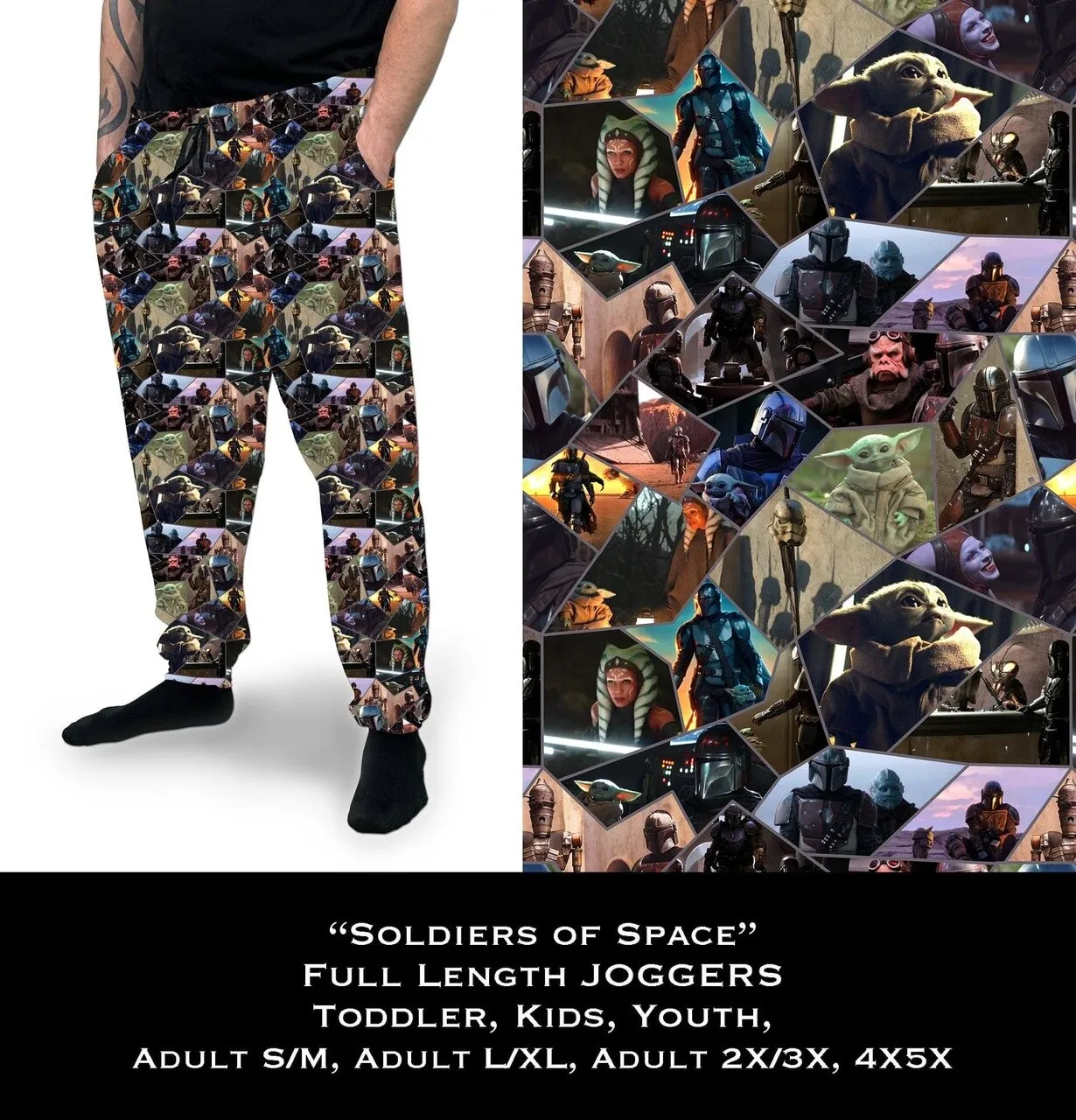 Soldiers Of Space Opera Print Unisex Joggers w/ Pockets