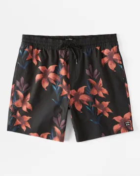 Sundays Layback 17 Elastic Waist Shorts - Black