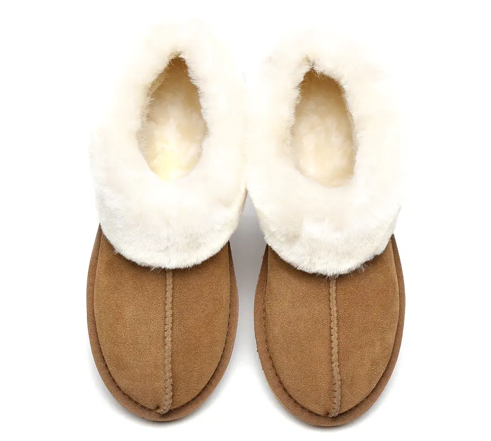 TARRAMARRA Premium Australian Sheepskin Ankle Unisex Slipper Homey