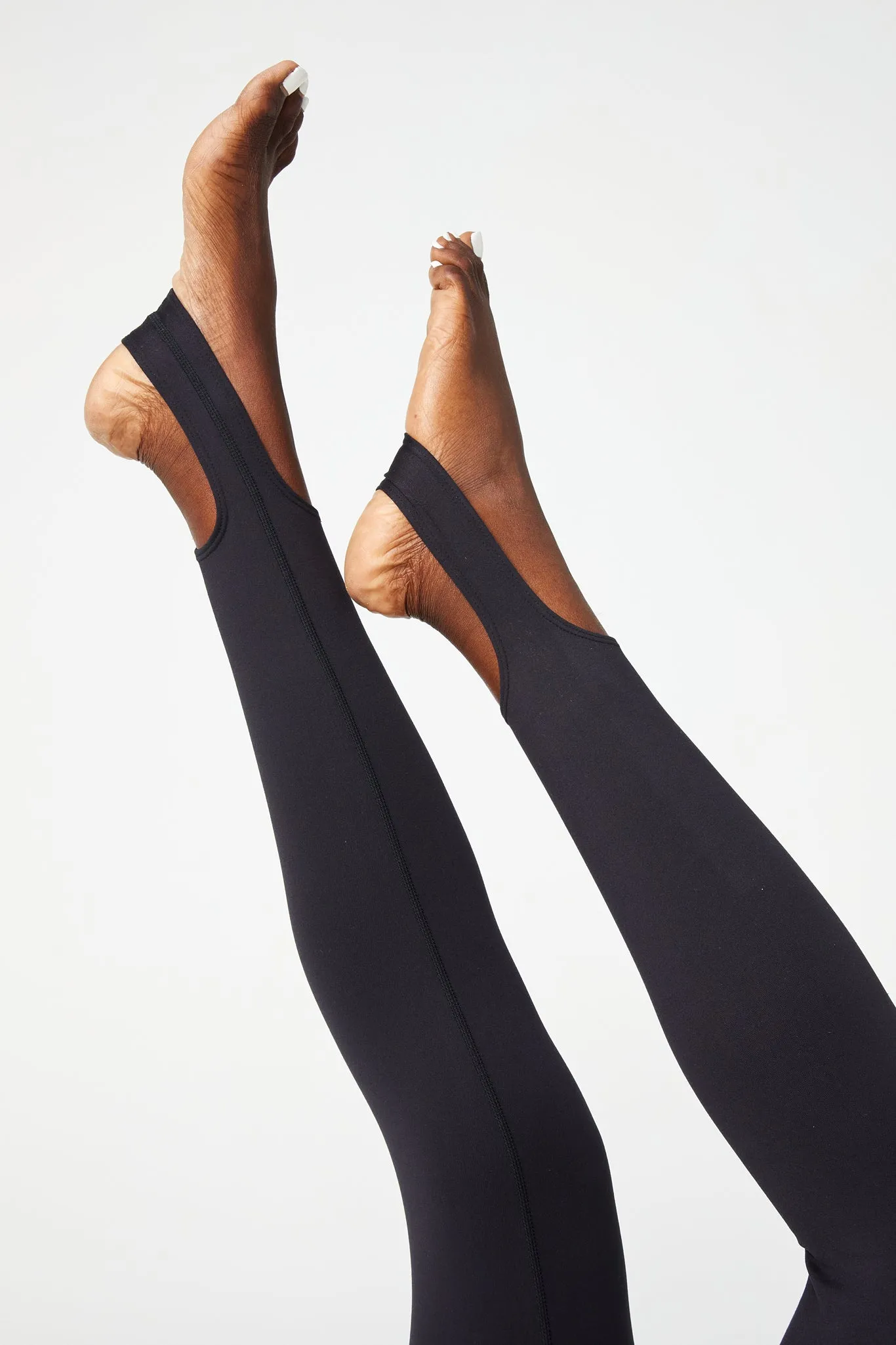 TLC Stirrup Leggings in Jet Black