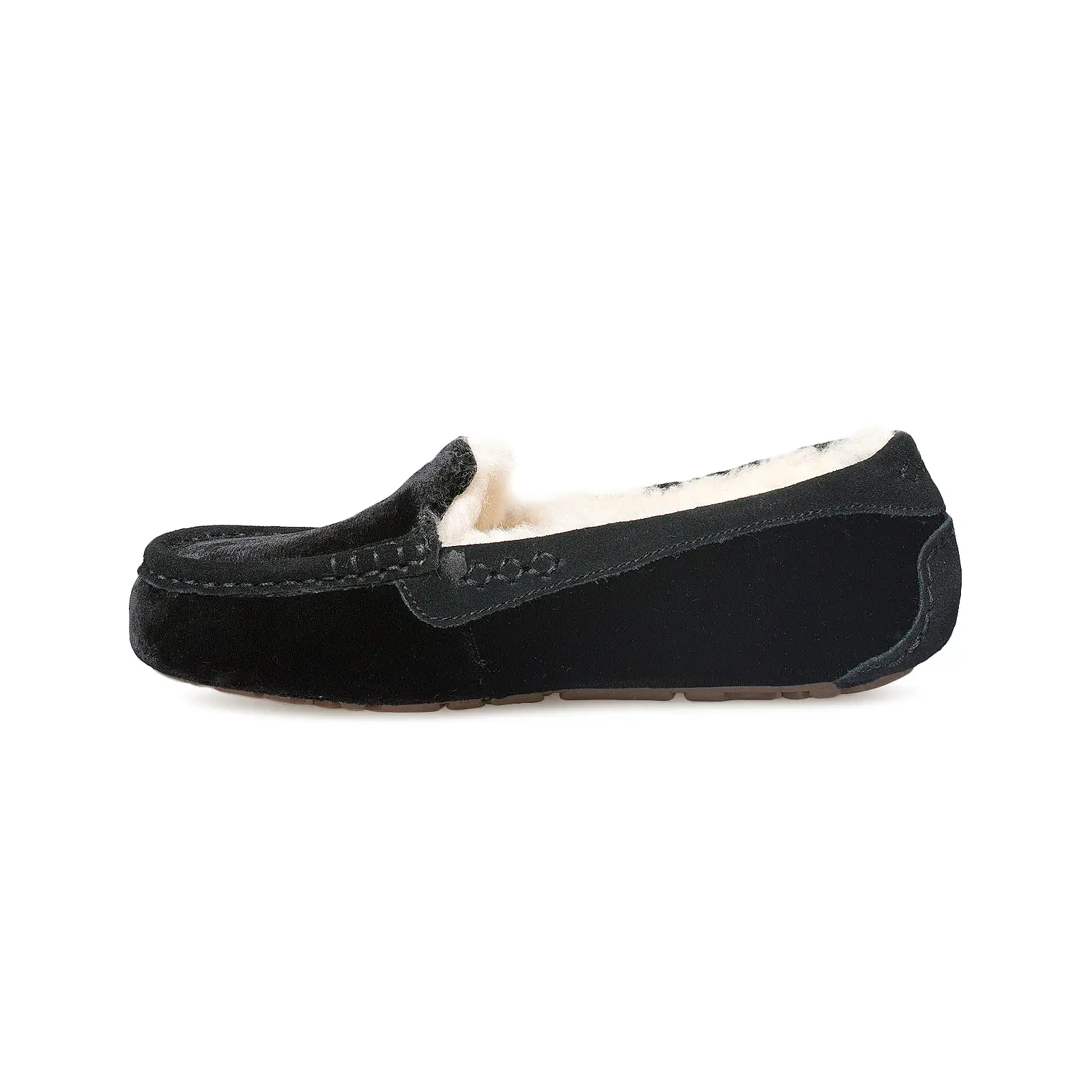 UGG Ansley Velvet Black Slippers - Women's