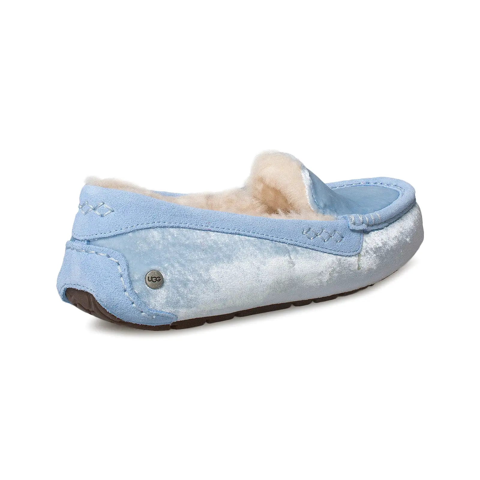 UGG Ansley Velvet Whisper Blue Slippers - Women's