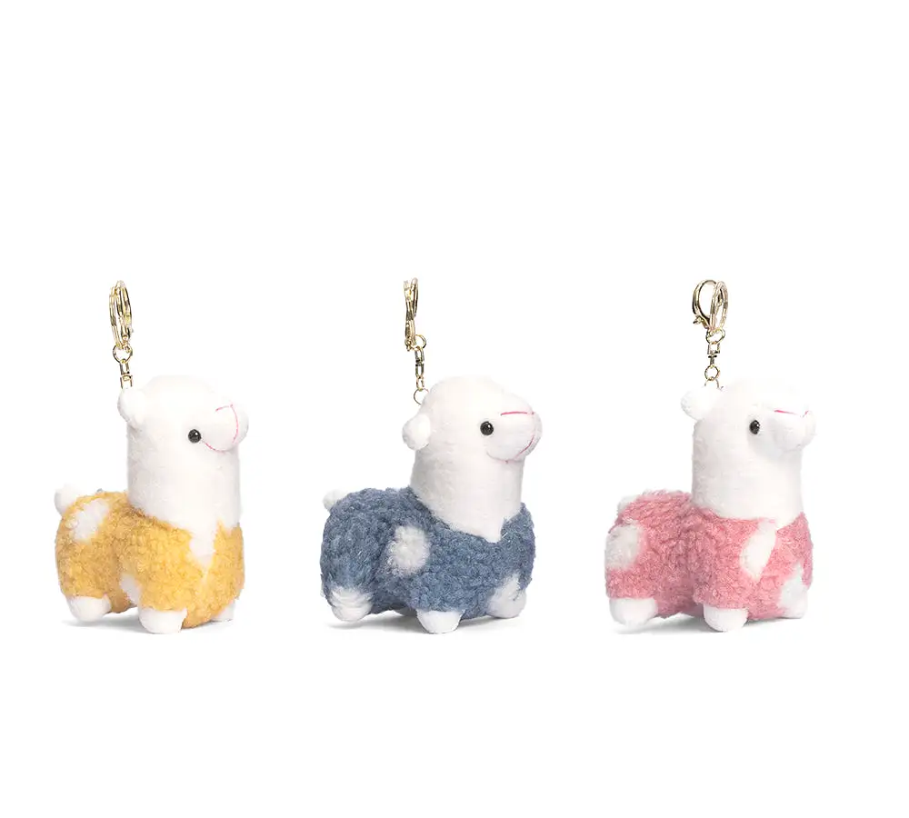 UGG AUSTRALIAN SHEPHERD Cute Plush Alpaca Keyring