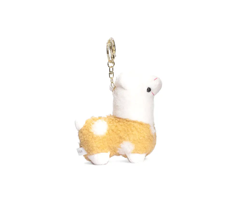 UGG AUSTRALIAN SHEPHERD Cute Plush Alpaca Keyring