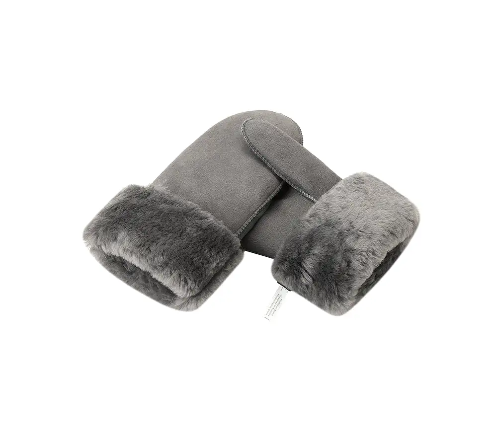 UGG AUSTRALIAN SHEPHERD Fluffy Sheepskin Wool Mittens