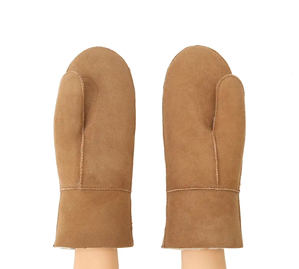 UGG AUSTRALIAN SHEPHERD Fluffy Sheepskin Wool Mittens