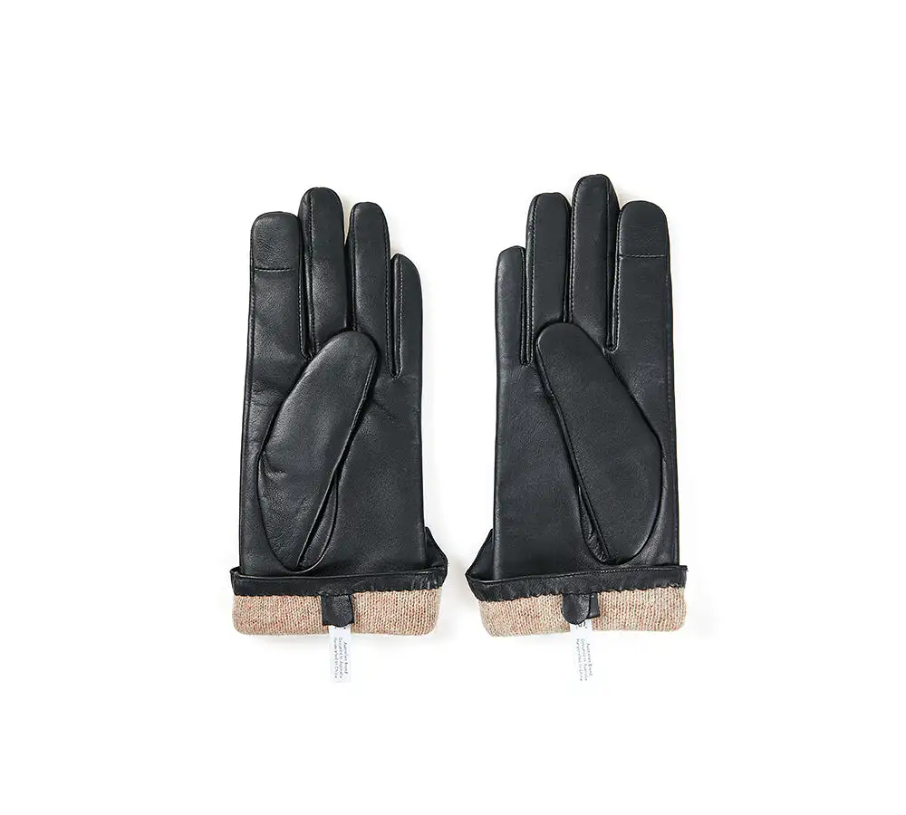 UGG Australian Shepherd Sheepskin Wool Ladies Leather Gloves Belinda